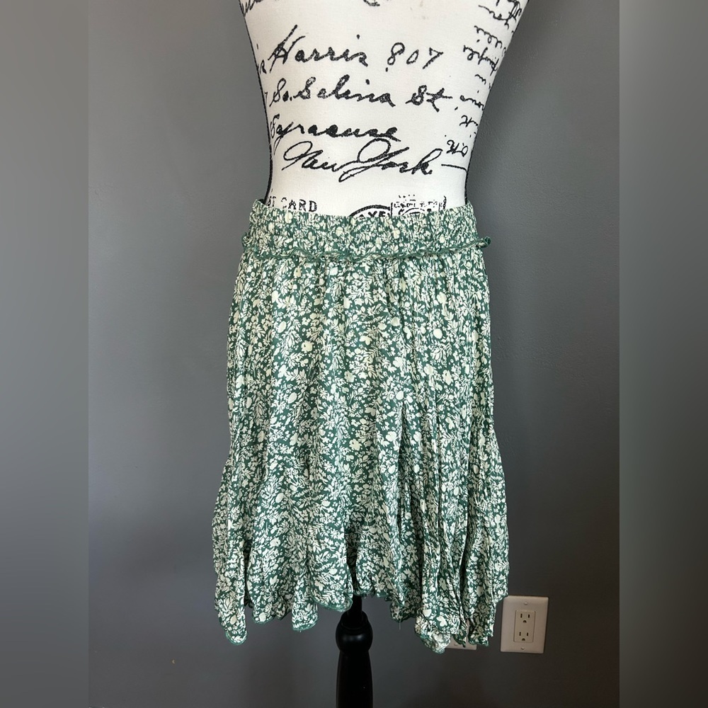 Anthropologie Pinch Printed Flouced Mini Skirt - Picture 6 of 9